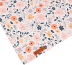 ADOGGYGO Floral Dog Bandana, Black Pink Flower Pet Scarf, Premium Durable Fabric, Cute Floral Bandanas for Small Dogs (Small)