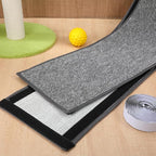 Kisangel Cat Carpet Scratching Mat Replacement, Cat Treadmill Accessories Felt Running Wheel Cushion Mat Scratch for Indoor Supplies Furniture, 95x10 inches