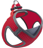 DOCO No Pull Dog Harness for Large Dogs | Adjustable Choke-Free Dog Vest with Breathable Air Mesh | Lightweight & Reflective for Training & Daily Walks – Red, Medium (Chest 16–17 in, 10–15 lbs)