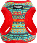 Downtown Pet Supply Step-in Dog Harness – No Pull, Adjustable Padded Mesh with Reflective Trim, Secure Buckle Strap – Comfortable & Breathable Small Dog Harness, Large, Tribal