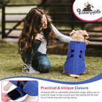 Queenmore XXS Dog Sweater, Soft Fleece Vest Pullover with Leash Hole, Warm Winter Dog Coats for Small Dogs Cats, Boy or Girl (Blue, XXS)
