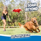 Chuckit! Flying Squirrel Fetch Dog Toy - Water Floating Flyer - Soft and Durable Polyester Canvas Construction - For Large Dogs - Size Large - 11-inch Diameter - Pack of 1 - Orange and Blue