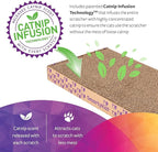 SmartyKat Super Scratcher+ Corrugated Cat Scratcher, Catnip Infusion Technology - Brown, Double Wide