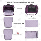 EliteField Deluxe Soft-Sided Pet Carrier (3 Year Warranty, Airline Approved), Travel Bag for Dogs, Cats & Small Pets, with Expandable Mat