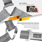Removable Dog Seat Belt Harness for Car, 3 in 1 Pet Dog Car Seatbelt Leash, Retractable Restraint Secures to Vehicle Headrest & Adjustable Reflective Bungee Dog Seatbelt Tether, Grey