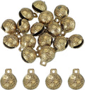 uxcell 16 Pcs Vintage Bronze Jingle Bells, 20mm Tibetan Jingle Bells for Crafts, Small Rustic Decorative Metal Bell for Dog Cat Pet Collar DIY Crafts Home Door Christmas Decor
