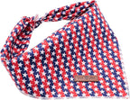 Lionet Paws Dog Bandana,4th of July Fabric Dogs Kerchief for Small Medium Dogs,Dog Cotton Triangle Bibs Scarf for Girl Boy
