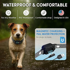 2 Pack Bark Collar for Small Dogs 8-40 lbs – 3 Modes & 5 Sensitivity Levels – Waterproof, Rechargeable, Magnetic Charging – Humane, Effective Training (Black)