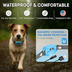 Bark Collar for Small Dogs 8-40 lbs – No Shock Anti Barking Collar with AI Chip – 3 Modes & 5 Sensitivity Levels – Waterproof, Rechargeable, Magnetic Charging – Humane, Effective Training (Blue)