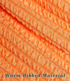 Dog Birthday Dresses, Dog Princess Dress, Turtleneck Puppy Skirt with Velvet Bowknot for Small Medium Dogs Girl (Orange, L)