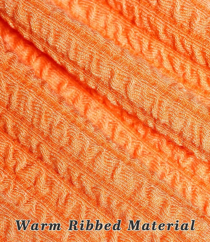 Dog Birthday Dresses, Dog Princess Dress, Turtleneck Puppy Skirt with Velvet Bowknot for Small Medium Dogs Girl (Orange, M)