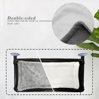 2 Pack Cat Hammock for Window Wall with 8 Suction Cups 2 Cushion Cover,Cat Window Perch, Space Saving and Easy Mounted Large Cats Bed,Pet Resting Safety Holds (Black, Large)