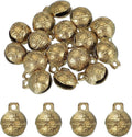 uxcell 16 Pcs Vintage Bronze Jingle Bells, 18mm Tibetan Jingle Bells for Crafts, Small Rustic Decorative Metal Bell for Dog Cat Pet Collar DIY Crafts Home Door Christmas Decor