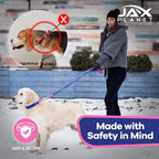 Jelly Waterproof Martingale Dog Collar, No Pull Nylon Collar with Alloy Metal Buckle & D-Ring for Outdoor Training and Walking, Anti Pull, Escape Free, One Time Adjustment - Turquoise & Blue, L