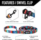 Wolfgang Heavy Duty Dog Leash, Pull-Tested to Over 800 lbs for Walking & Training, Quetzal Print, Large