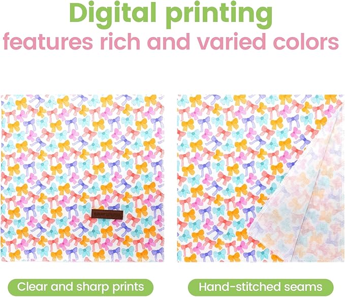 Elegant little tail Spring Dog Bandana, Cute Sailor Bow Washable Pink Dog Scarf Female or Male Square Bib Kerchief Scarf Adjustable Pet Bandana for Medium Large Dogs