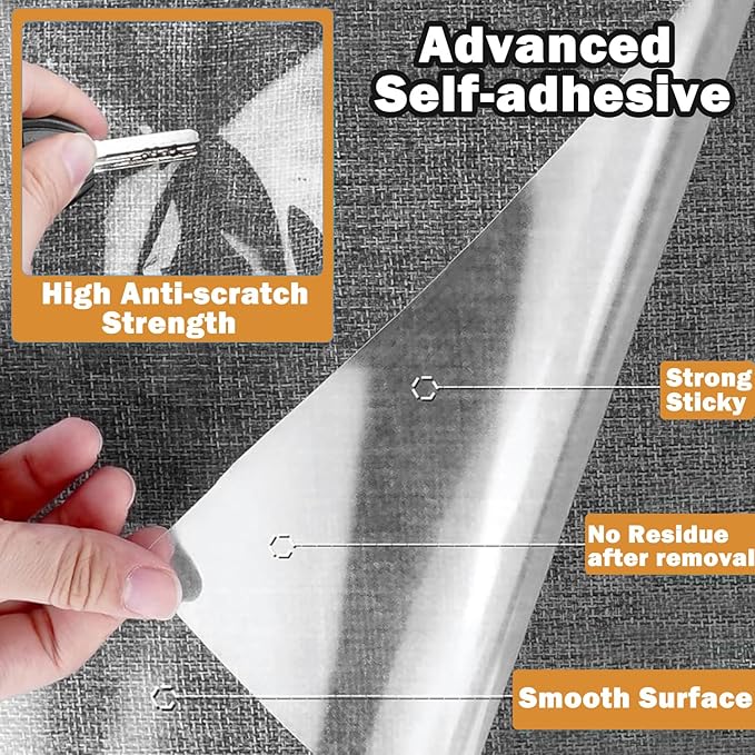 Cat Scratch Furniture Protector 14Pack Clear Anti Cat Scratch Protector, Single-Sided Self-Adhesive Furniture Cat Scratch Protector (14 Pack)