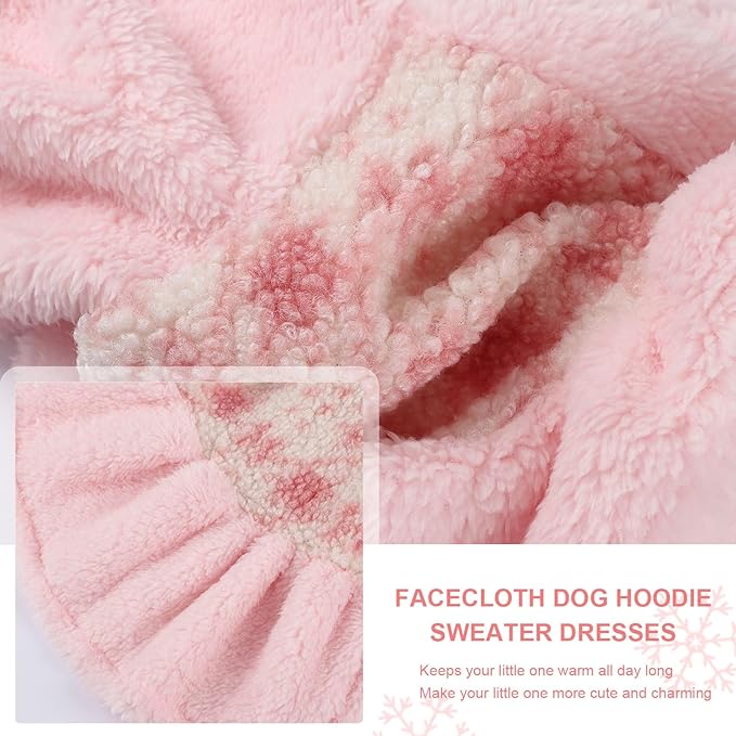 Dog Sweater Hoodie Dog Winter Clothes for Small Dogs Boy Girl Pet Hoodies for Dogs Cold Weather Coats Fall Puppy Sweatshirt Chihuahua Yorkie Cat Sweater Costumes