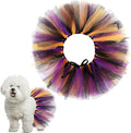Dog Tutu Tulle Tutu for Dogs Small Large Medium Puppy Dress Ballerina Costume Skirt for Holiday Puppy Cats Bunny Pet Outfit Birthday Wedding Party Photo Prop Supplies(Halloween Color)