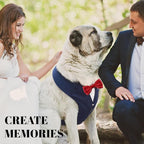 AVERYDAY Dog Tuxedo for Wedding Outfit, Dog Suit and Tie Costumes for Birthday, Halloween, Cosplay, Christmas Party, Pet Formal Wear with Bowtie, Tux for Medium Large Dogs, Bulldog, Labrador, Husky