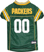 Pets First NFL Green Bay Packers Dog Jersey, Size X-Small, Football Shirt Costume for Pet, Dog Sports T-Shirt, NFL Team Clothing for Cats, Licensed Pet Apparel Available in 7 Sizes and 32 Teams