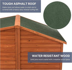 Trixie Natura XXL Classic Dog House - Wooden Outdoor Shelter with Weatherproof Sealer & Adjustable Legs for Larger Dogs - Brown