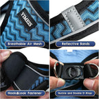 YIMEIS Dog Harness and Leash Set, No Pull Soft Mesh Pet Harness, Reflective Adjustable Puppy Vest for Small Medium Large Dogs, Cats (Blue, Small (Pack of 1))