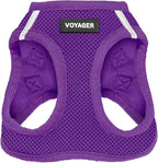 Best Pet Supplies Voyager Step-in Air Harness - All Weather Mesh, Reflective, No Pull Harness for Dogs, Cats - Secure with Hook & Loop Fastener, Buckle, Double D-Rings - Purple, XL