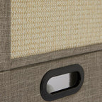 Amazon Basics 2-Cube Cat House with Sisal Scratch Pad and Dangle Toy, Grey