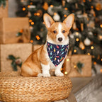 ADOGGYGO Christmas Dog Bandana, Snowman Xmas Pet Scarf, Premium Durable Fabric, Christmas Bandanas for Medium Large Dogs Pets (Large)