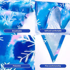 10PCS Dog Bandanas Winter for Medium Breed Dog Snow Forest Ice PineTree Kerchief Triangle Bibs Head Scarves for Boys and Girls Grooming Accessories Costume