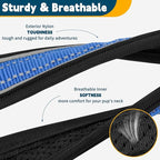 Mayerzon Martingale Collar for Medium Large Dogs, No Pull Dog Collar with Buckle, Soft Padded Reflective Martingale Dog Collar for Training Walking Outdoor(Blue, XXL)