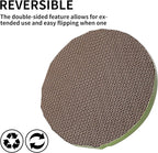 Round Cat Scratcher Replacement Pads -Circle Scratcher Pad Cardboard Cat Scratchers Refill 10 inch Diameter 7/8 inch Thickness(Green and Yellow Cardboard 4PCS)