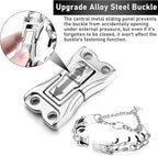 Dog Training Collar Adjustable Stainless Steel Collar with Quick Release Buckle for Small Medium Large Dog (XL Neck Girth 16.9"-22.2")