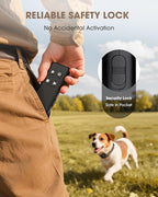 No Shock No Prongs Dog Training Collar, 100% Safe & Humane for Small Medium Dogs, Sound & 2X Strong Vibration(1-9) & Combo Mode (1-9), 2600Ft Remote Range E-Collar with Smart Power Mode (Orange)