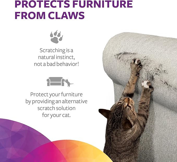 SmartyKat Super Scratcher+ Corrugated Cat Scratcher, Catnip Infusion Technology - Brown, Double Wide