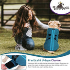 Queenmore Medium Dog Sweaters, Soft Fleece Vest Pullover Dog Jacket with Leash Hole, Warm Winter Dog Clothes Cold Weather Doggy Dachshund Sweater for Medium Dogs Cats Boy or Girl (Peacock-Blue,M)