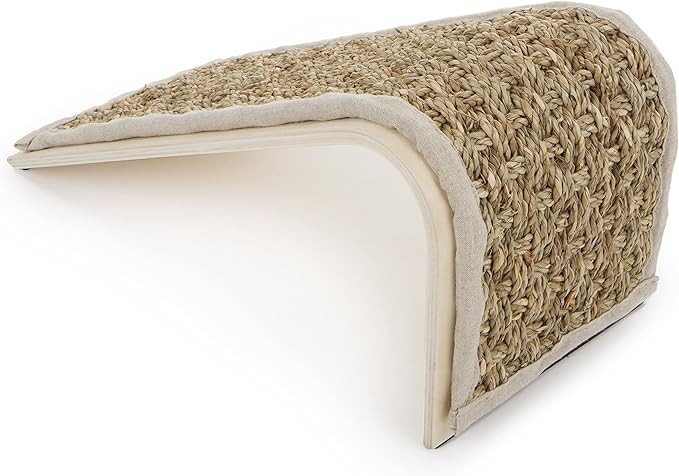 Petlinks Sea Ramp Seagrass Angled Cat Scratcher, Catnip Included - Randomly Selected Color, One Size
