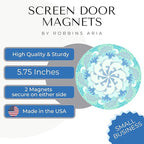 Screen Door Magnets Double Sided – Keep People, Kids, and Dogs from Running into a Screen Door. Saver - Robbins Aria Waving
