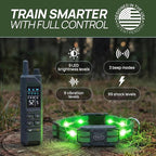 Dog Shock Collar (New Version) with 360° LED Lights – 4200FT Dog Training Collar with Remote, IPX8 Waterproof, Beep/Vibration/Safety Shock Modes, Rechargeable E-Collar for Dogs