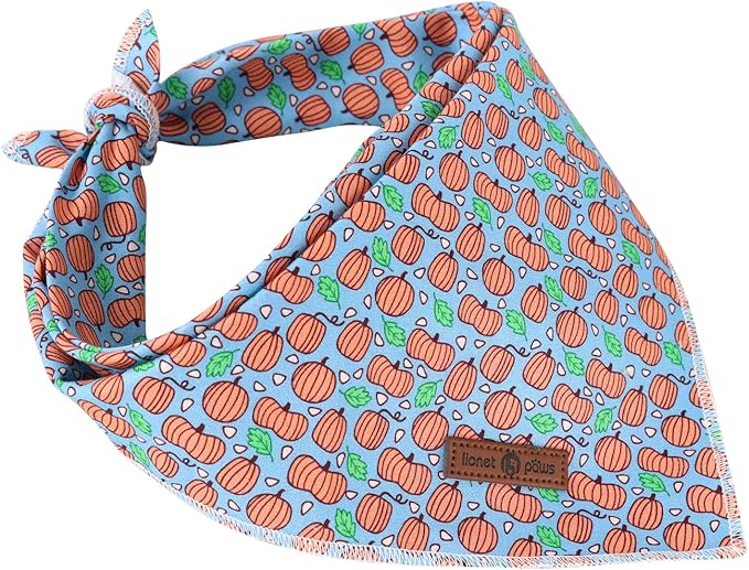 lionet paws Hallonween Dog Bandana for Small Medium Large Dogs,Washable Dog Triangle Bibs Scarf Dog Cat Kerchief for Girl Boy Gift