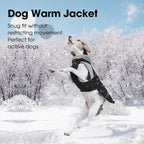 Nanaki Large Dog Coat Rainproof-Warm Giant Breed Dog Jacket With Leash Hole, Fleece Lining Reflective Great Dane Winter Coat Doberman Jacket For Cold Weather Outdoor Walking Hunting, Camping,Black 3XL