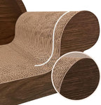 Cat Scratcher Sofa - 26” Cat Scratcher Lounge Cat Scratching Board Long Lasting Scartching Pads for Indoor Cats Furniture Protector