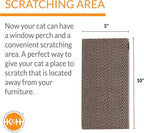 K&H Pet Products EZ Mount Window Cat Scratcher REFILL Cardboard 5 X 10 Inches - Fits K&H Cat Scratcher that Mounts to Virtually Any Smooth Surface (Refill ONLY - Frame sold separately)