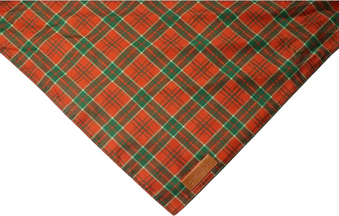 Realeaf Christmas Dog Bandanas 2 Packs, Reversible Red Green Plaid Dog Scarf, Xmas Pet Bandana, Premium Durable Fabric, Holiday Check Bandana for Large and Extra Large Dogs Pets (X-Large)