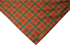 Realeaf Christmas Dog Bandanas 2 Packs, Reversible Red Green Plaid Dog Scarf, Xmas Pet Bandana, Premium Durable Fabric, Holiday Check Bandana for Large and Extra Large Dogs Pets (X-Large)