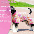 Dog Pajamas Spring Summer Dog Clothes for Small Medium Dogs Girl Boy Cute Soft Puppy Pjs Clothes Doggie Onesies Cat Pet Jammies Outfit (Large)