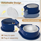 Newget Stainless Steel Dog Bowl Set with Lids, 304 Metal Dual Food & Water Bowls for Dogs & Cats, Large Capacity Pet Feeder with Cover Keeps Food Fresh, Anti-Skid Dog Dish for Small/Medium/Large Pets
