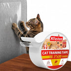 XFasten Anti-Scratch Cat Training Tape, 3-Inches x 30-Yards - Door, Couch, Furniture and Leather Scratch Guard Protector Tape for Cats and Pets