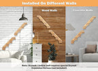 Cat Wall Climbing Shelf, 2 pcs Cat Wall Climber, 4 Step Climbing Stairs, Wall-Mounted Ladder with Sisal Scratching Rope, Perfect Wall Furniture for Perching (CatStairs2P4Steps)
